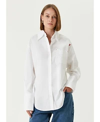 Pcfg Women's Cotton Oversized Shirt