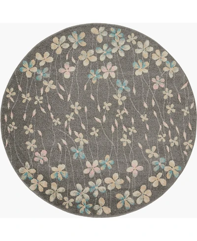 Long Street Looms Peace PEA04 5'3" Round Area Rug
