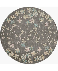 Long Street Looms Peace PEA04 5'3" Round Area Rug