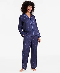 Disney | Macy's Women's Sorcerer's Apprentice Mickey Satin Pajama Set, Exclusive