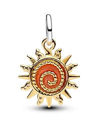 Pandora Swirling Sun Two-Tone Dangle Charm
