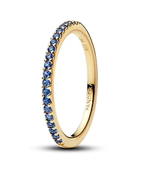 Pandora Sparkling Green Half-Eternity Band Ring