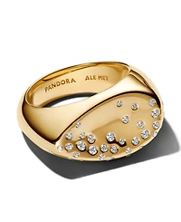 Pandora Stone-Set Oval Domed Signet Ring
