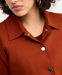 I.n.c. International Concepts Women's Linen-Blend Bomber Jacket, Macy's Exclusive