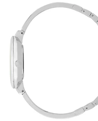 Bcbg Women's Quartz Round Silver Stainless Steel Watch 32mm