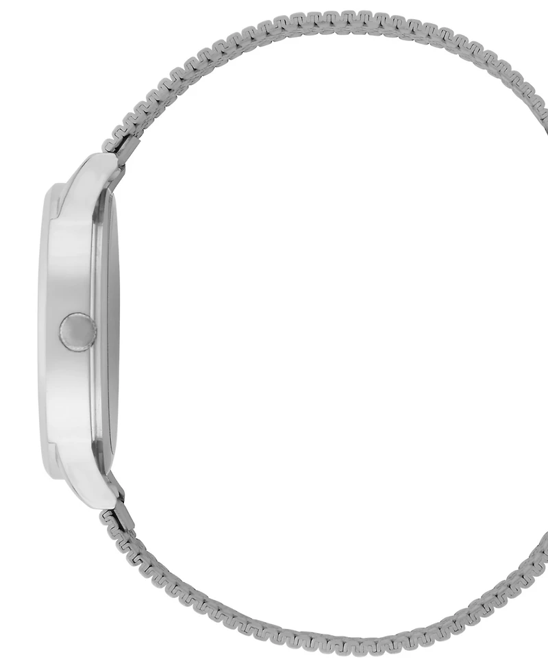 Bcbg Women's Quartz Round Silver Stainless Steel Watch 34mm