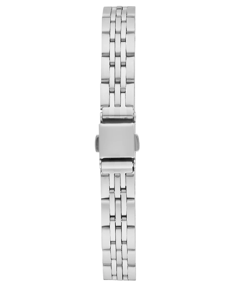 Bcbg Women's Quartz Rectangle Silver Stainless Steel Watch 23mm