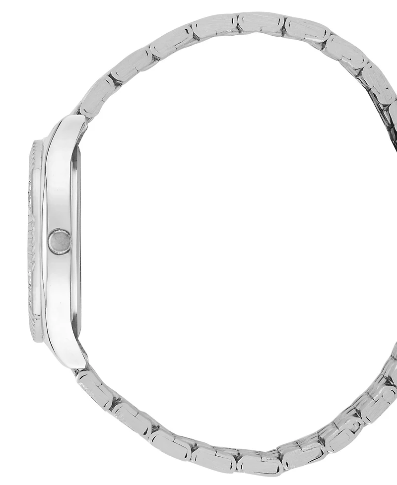 Bcbg Women's Quartz Round Silver Stainless Steel Watch 33mm