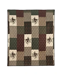 Your Lifestyle Pine Panels Reversible Throw, 50" x 60"