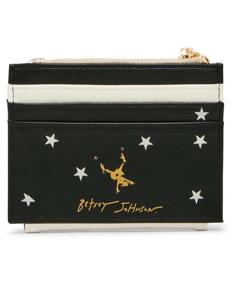 Betsey Johnson Go Fight Win Mini Snap Wallet