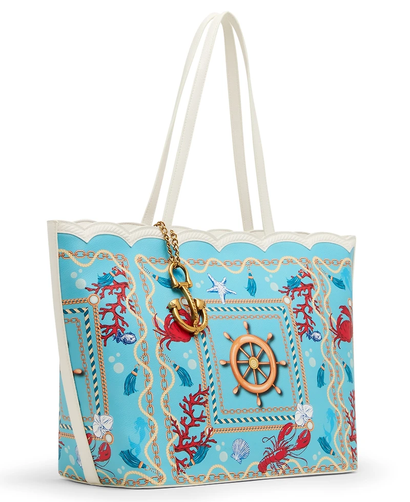 Betsey Johnson Nauti & Nice Magnetic Snap Tote