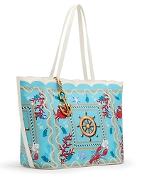 Betsey Johnson Nauti & Nice Magnetic Snap Tote
