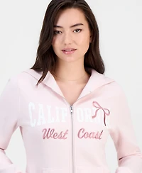Madden Girl Juniors' Slim-Fit Zip-Up Long-Sleeve Hoodie