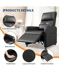 gaomon Electric Sofa Power Recliner Chair with Adjustable Back
