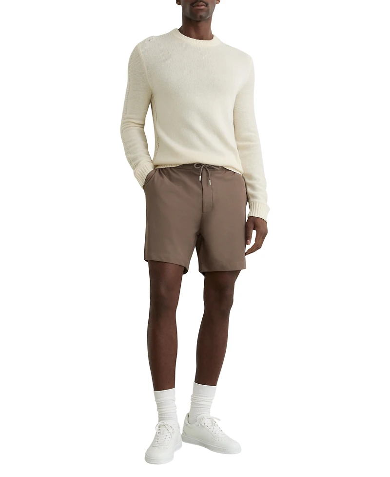 Reiss Men's Textured Drawstring Shorts