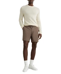 Reiss Men's Textured Drawstring Shorts