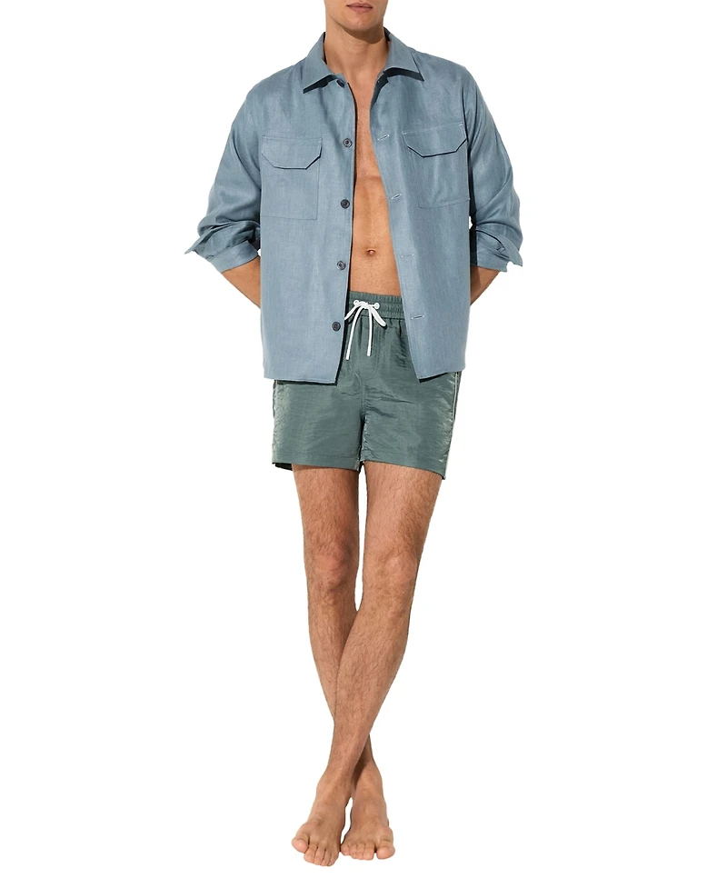 Reiss Men's Breeze Piped Detail Drawstring Swim short