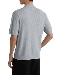 Reiss Men's Phoenix Button Through Textured Shirt