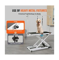 Ruie 50 inch Electric Pet Grooming Table Height Adjustable for Large Dogs