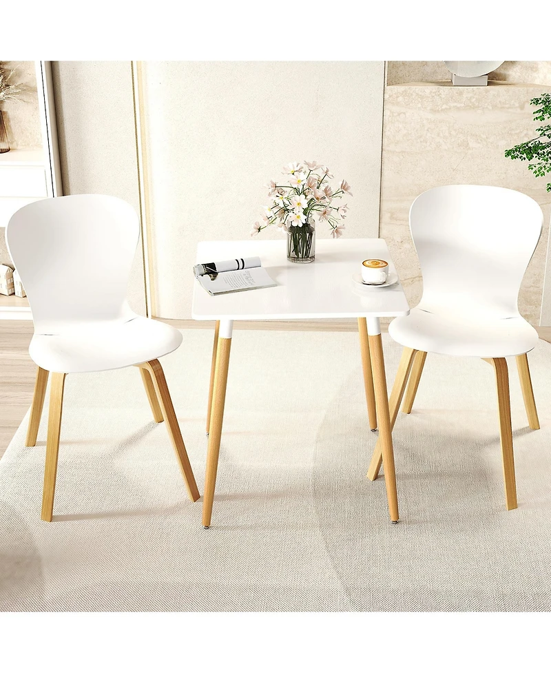 Slickblue Square Kitchen Dining Table with Adjustable Leveling Foot Pads