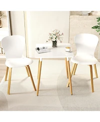 Slickblue Square Kitchen Dining Table with Adjustable Leveling Foot Pads