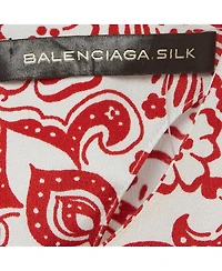Pre-Owned Balenciaga Women's Floral Print Silk Blouse