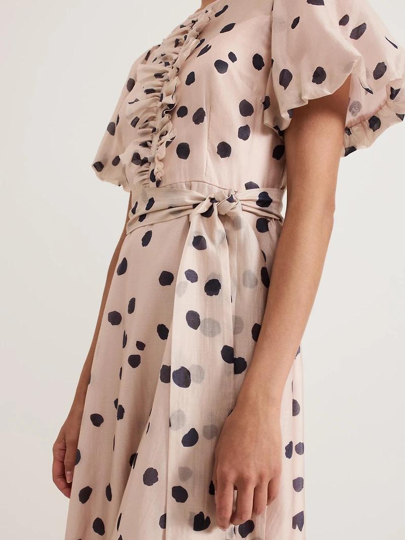 Phase Eight Women's Nicola Ruffle-Front Midi Dress