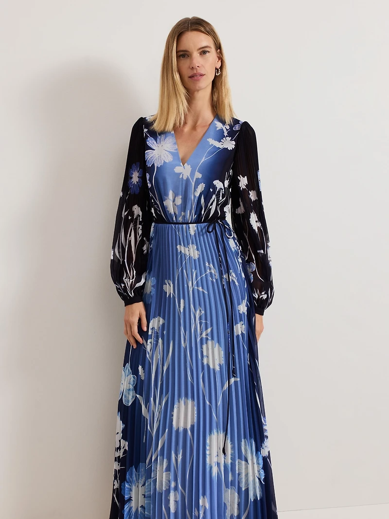 Phase Eight Women's Annie Pleated Floral Maxi Dress