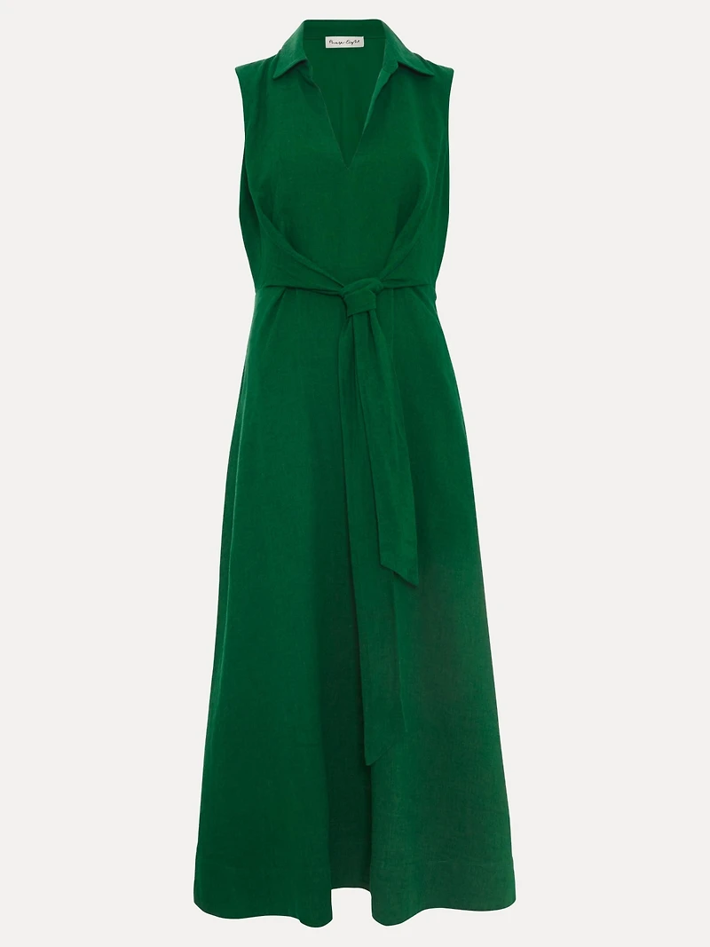 Phase Eight Women's Sculpted Tie-Waist Midi Shirt Dress