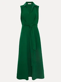 Phase Eight Women's Sculpted Tie-Waist Midi Shirt Dress