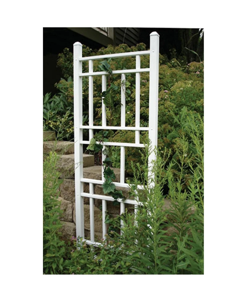 Dura-Trel Wellington 28 x 75 Inch Pvc Vinyl Outdoor Garden Patio Trellis