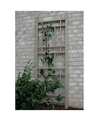 Dura-Trel Wellington 28 x 75 Inch Pvc Vinyl Outdoor Garden Patio Trellis, Mocha