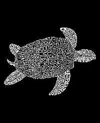La Pop Art Men's Sea Turtle Word Graphic Tank Top