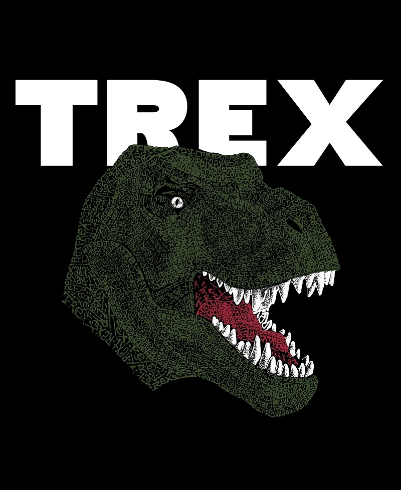 La Pop Art Men's T-Rex Dinosaur Head Graphic Tank Top