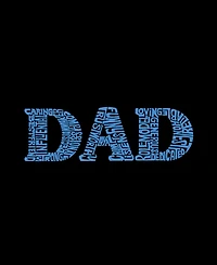 La Pop Art Men's Dad Typography Graphic Tank Top