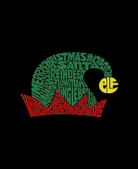 La Pop Art Men's Christmas Elf Hat Typography Graphic Tank Top