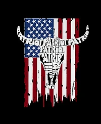 La Pop Art Men's Cow Skull Tank Top