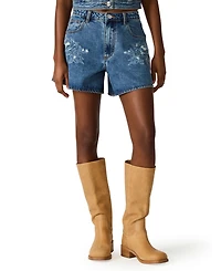 Steve Madden Women's Dally Mid-Rise Denim Shorts