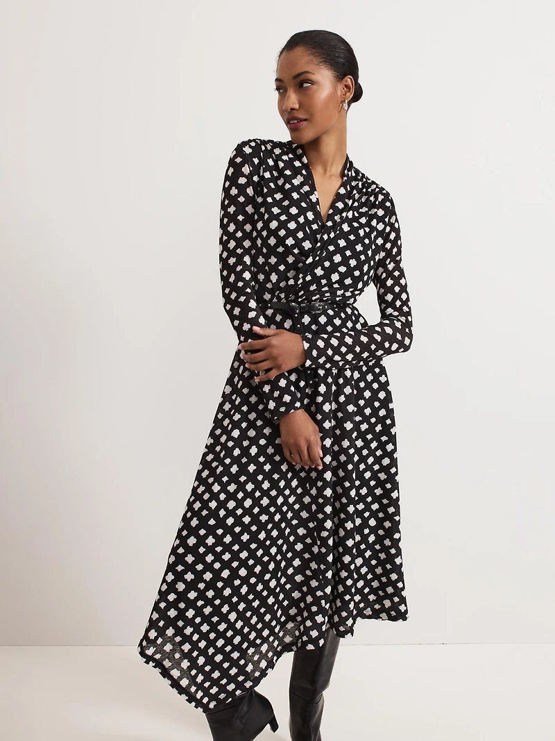 Phase Eight Women's Caitlin Asymmetric Wrap Midi Dress
