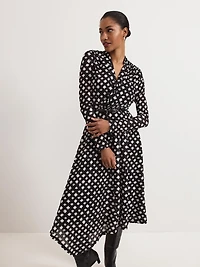 Phase Eight Women's Caitlin Asymmetric Wrap Midi Dress