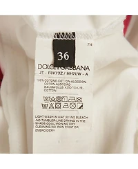 Pre-Owned Dolce & Gabbana Women's Printed Jersey Oversized T-Shirt