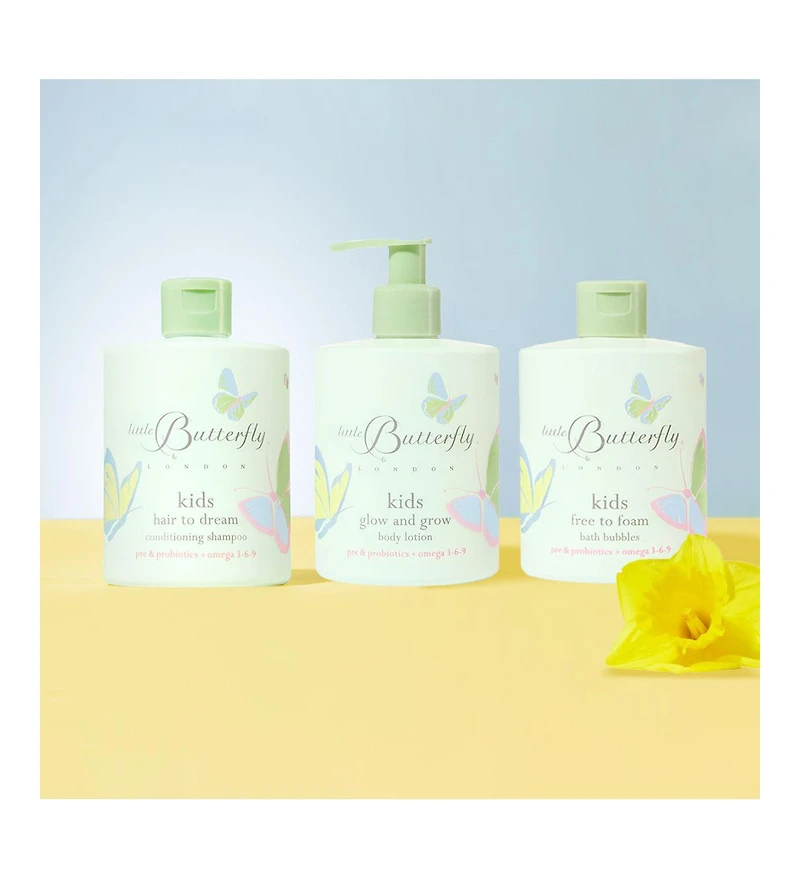Little Butterfly London Kid's Foamy Adventure 3 Product Hair and Skincare Bundle