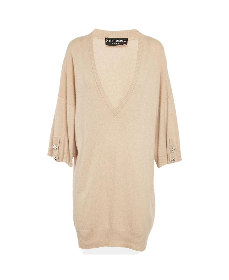 Pre-Owned Dolce & Gabbana Women's Cashmere Bejeweled Sweater
