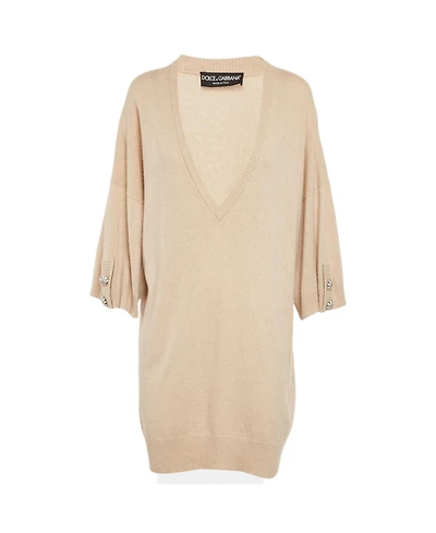 Pre-Owned Dolce & Gabbana Women's Cashmere Bejeweled Sweater