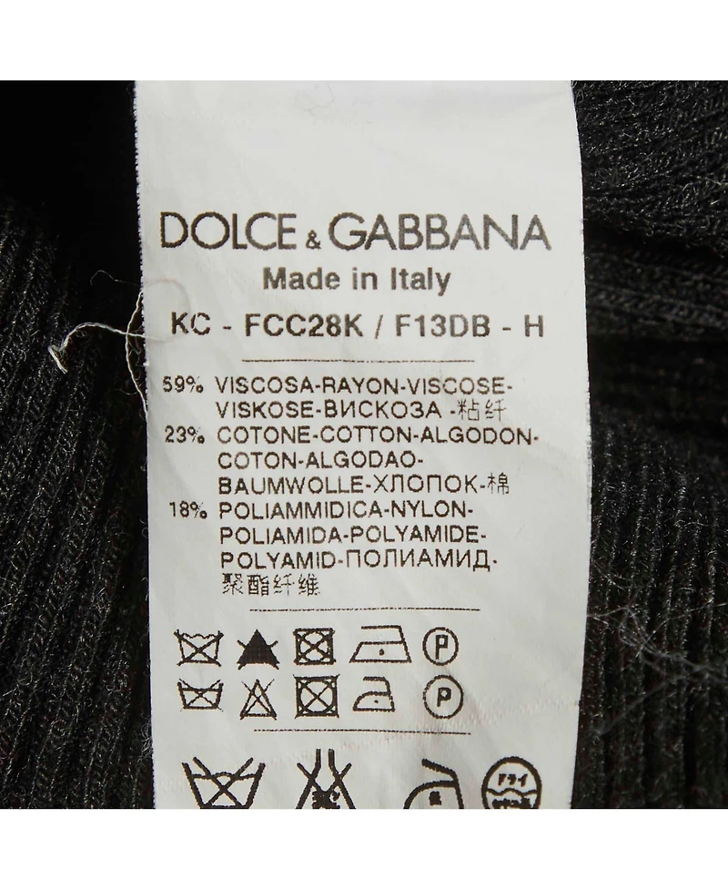 Pre-Owned Dolce & Gabbana Women's Lace And Rib Knit Cardigan