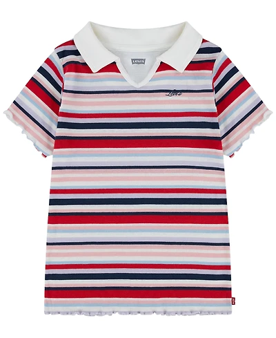 Levi's Girls' 7-16 Polo Knit Short-Sleeve Shirt