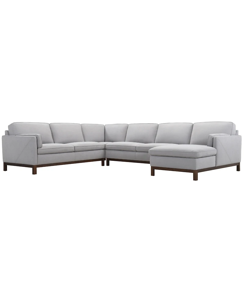 Virton 4-Piece Fabric Chaise Sectional Sofa