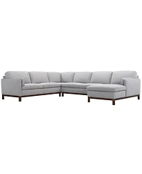 Virton 4-Piece Fabric Chaise Sectional Sofa
