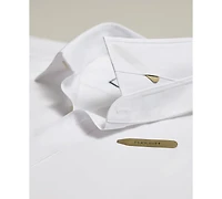 Charles Tyrwhitt Men's Spread Collar Rounded Cuffs Solid Dress Shirt