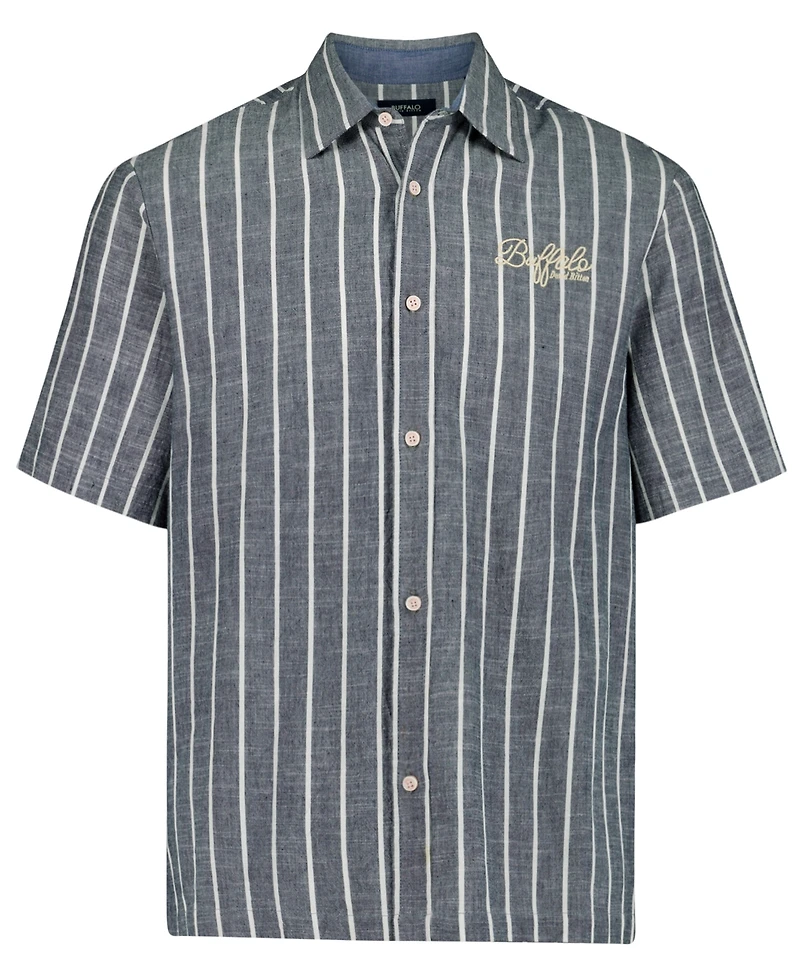 Buffalo David Bitton Men's Scott Camp Collar Shirt